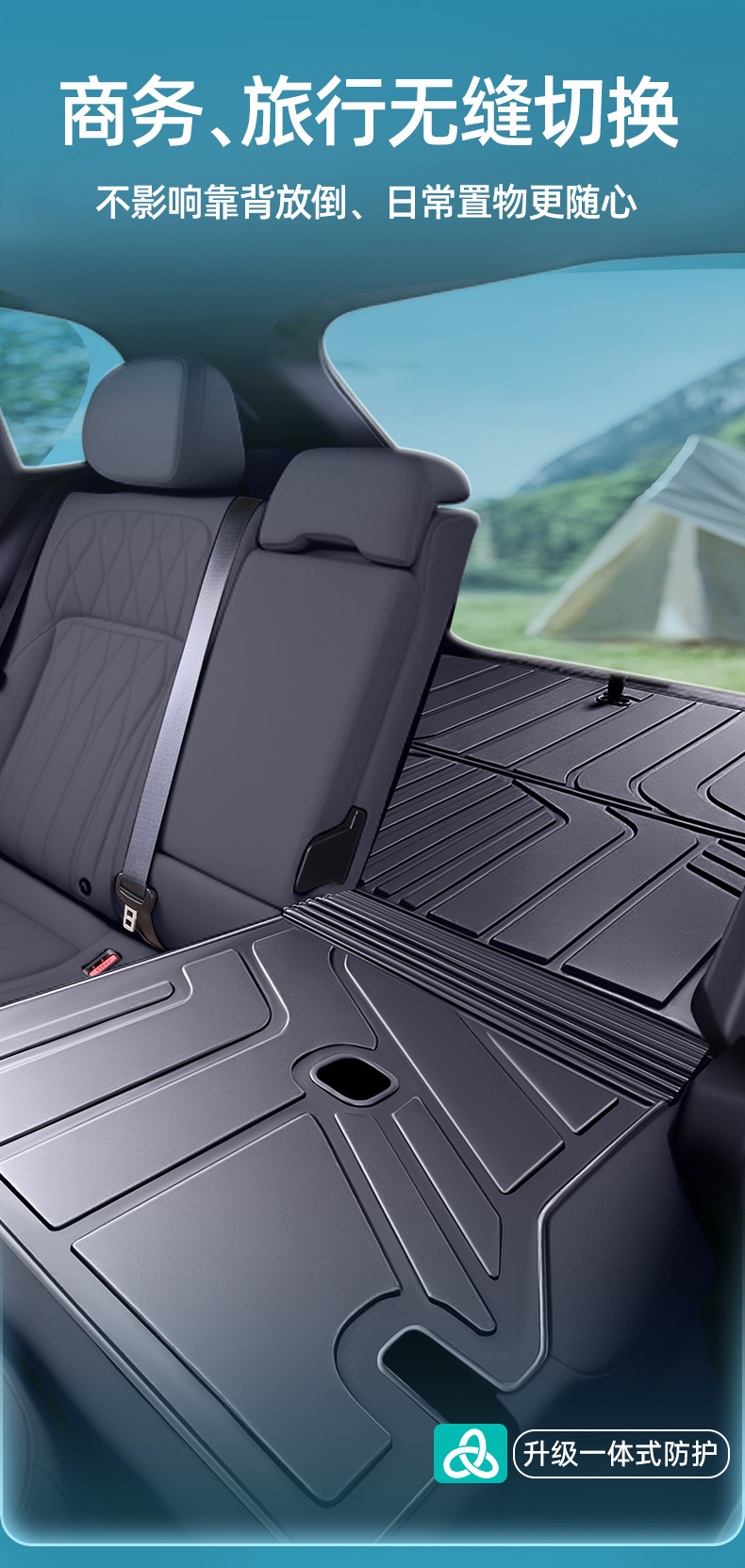 Suitable for Deep Blue S05 Trunk Mat, Full Surround Tpe Trunk Mat for Changan Deep Blue S05 Modified Accessories