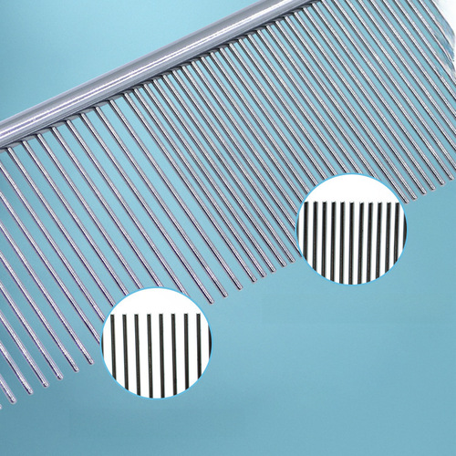 Stainless steel comb pet comb grooming comb dog brush pet supplies dog comb teddy golden hair comb