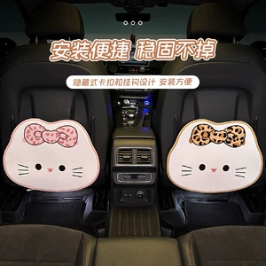 Car seat back protector, cartoon design, cute, for children, rear seat, anti-dirt and anti-scratch, car interior seat back protection pad