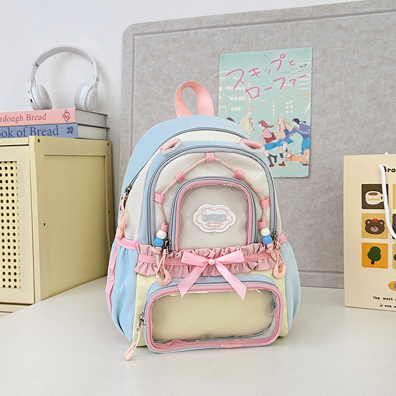 Bolsa de dolor de hombro de arco japonés de color contraste, bolsa de dolor de alta calidad, bolsa de dolor de alta capacidad, bolsa de dolor transparente