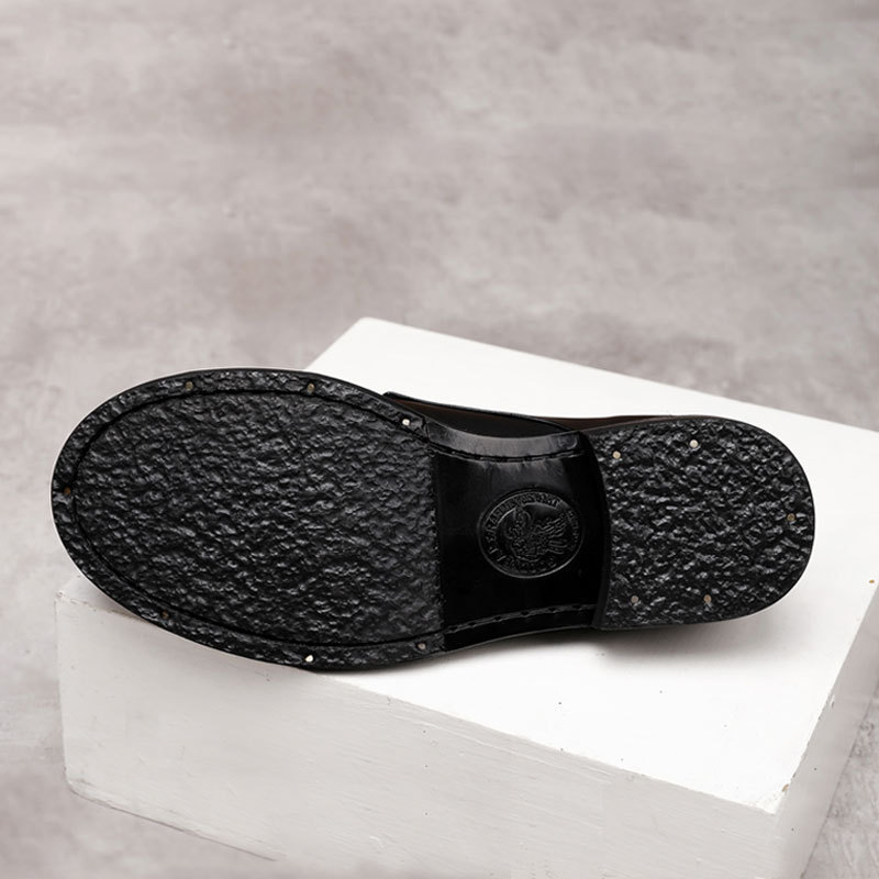 New big head Goodyear leather sole handmade shoes washed retro British fashion casual shoes outdoor_voghion.com