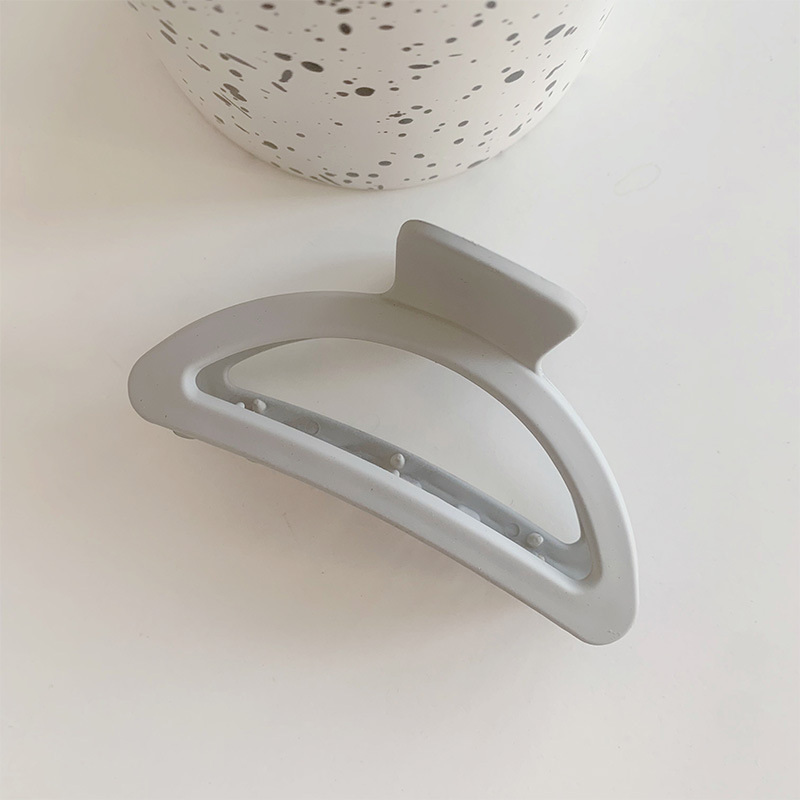 Pinza para el cabello de placa de color coreano ins Maillard, pinza para el cabello de color té con leche de otoño e invierno, pinza para el cabello grande de textura simple