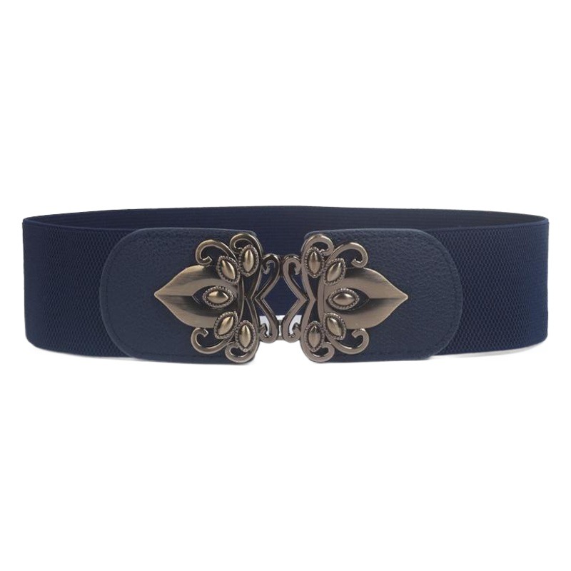 Vestido a juego de las mujeres de moda de la cintura ancha sello elástico cinturón elástico todo partido de las mujeres cinturón ancho decoración al por mayor