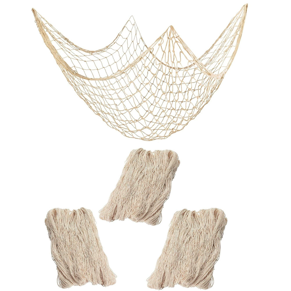 Средиземноморская декоративная рыболовная сеть толстая нить хлопчатобумажная шпагат раковина сетка детский сад фоновая стена креативная фотография декоративная подвесная сеть