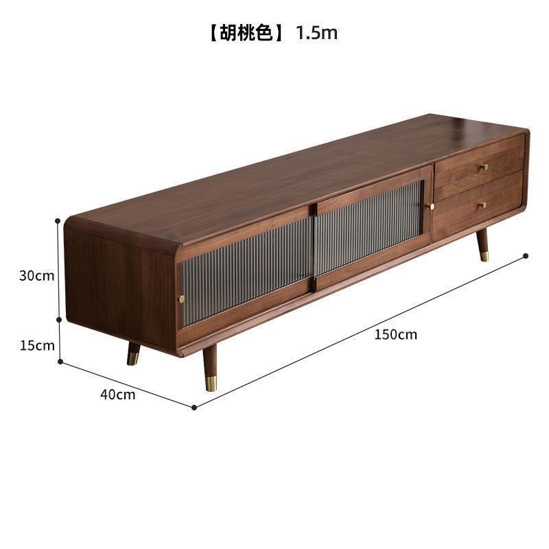 Nordic Solid Wood Tv Cabinet Coffee Table Combination Modern Simple Small Apartment Floor Cabinet Living Room Combination Wall Cabinet Tv Cabinet