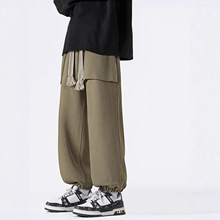 休闲裤工装裤新款宽松潮流卫裤长裤阔腿裤男款情侣款裤子高阶男裤