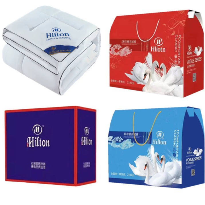 Подарочный набор одеял Hilton: летнее одеяло, весенне-осеннее одеяло, зимнее одеяло, промо-подарок, оптовая продажа, одеяло из перьевого велюра