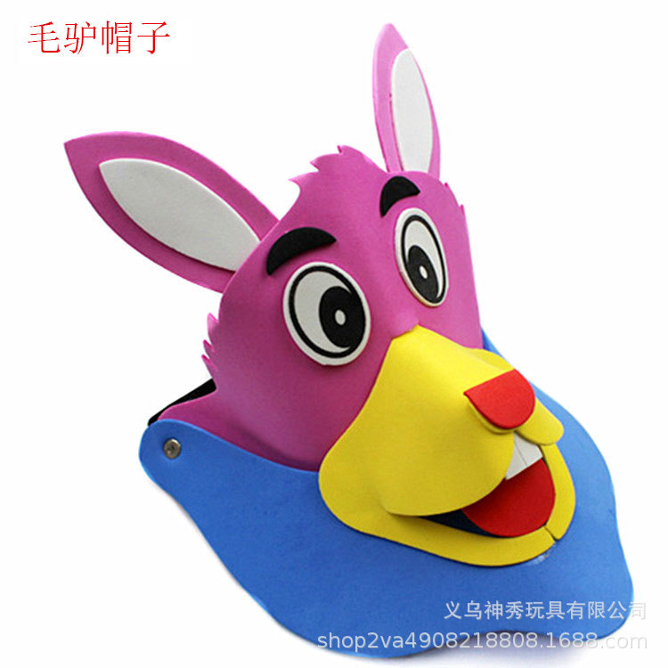 Día del niño Eva sombrero para el sol actividades entre padres e hijos dibujos animados animal tocado doce tocado del zodiaco