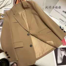 黑色西装外套女小个子西服春秋季新款韩版休闲高级感炸街