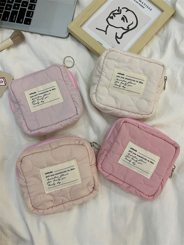 【】32191 Cute mini cosmetic bag, portable candy color storage bag, toiletry bag