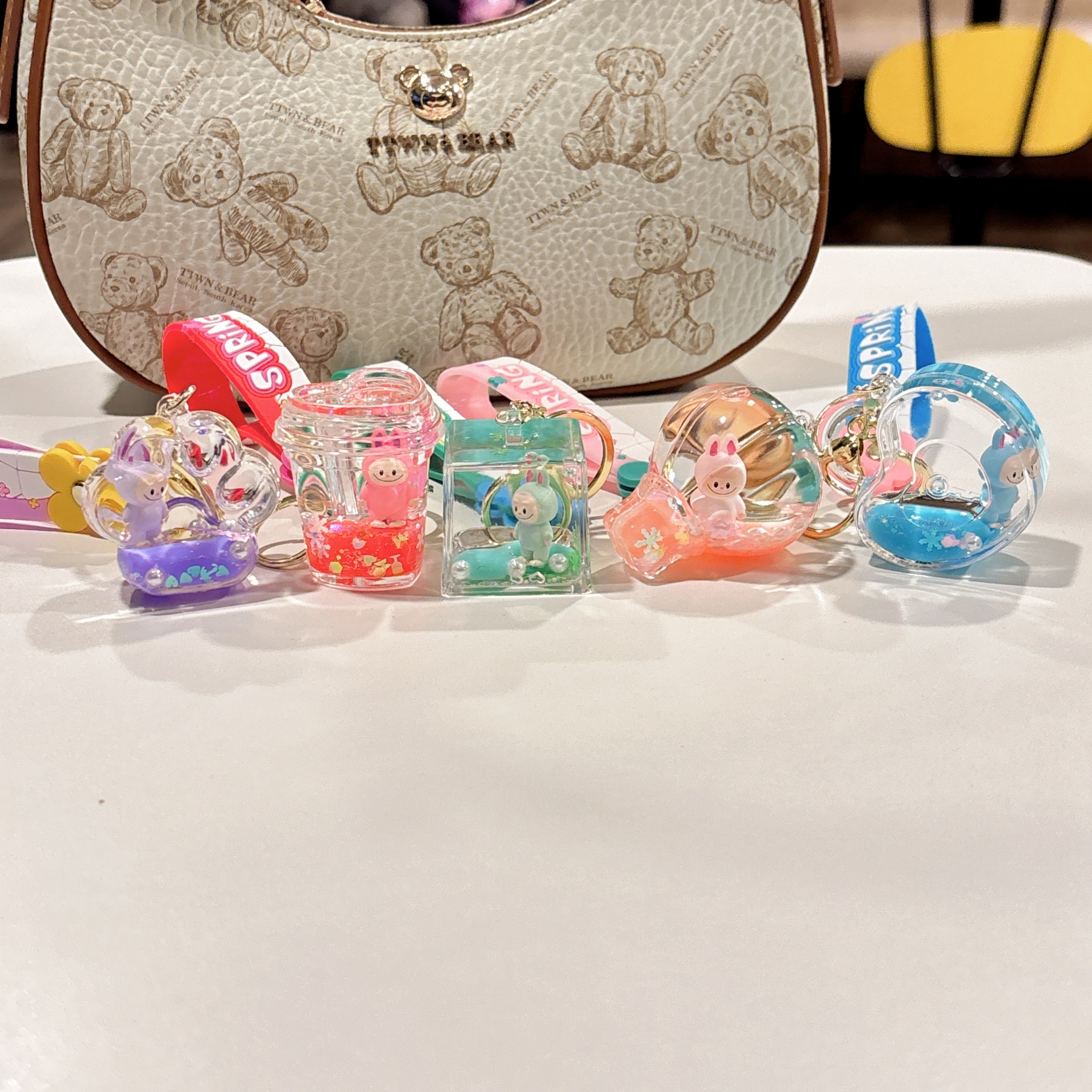 63g Weight Bag Pendant, Keychain Classification 1 Piece Quantity Party, Festival Occasion Acrylic Material Cartoon Character Pattern Unisex Gender Cute Style 1 Piece Cute Cartoon Character Acrylic Unisex Bag Pendant Keychain 无