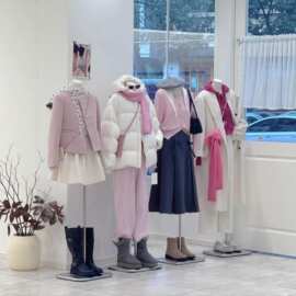 秋冬季新款韩版中长款羽绒服棉服上衣大衣外套女品牌撤柜女装尾货