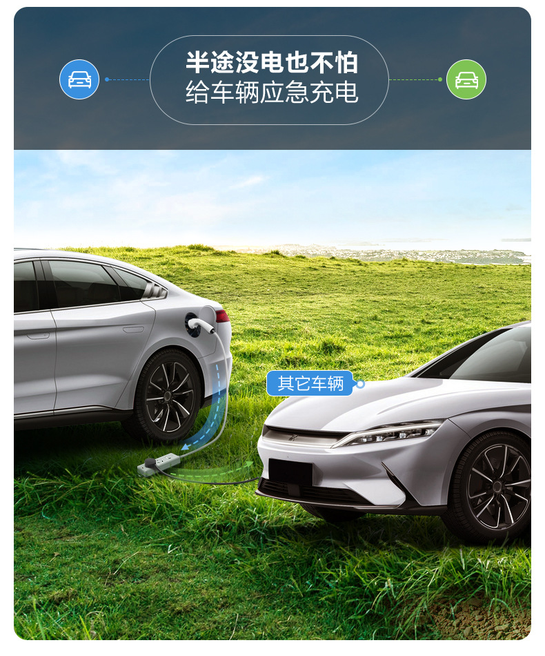 Bull Discharge Gun New Energy Electric Vehicle Pole Krypton BYD Ideal Portable New Energy Outdoor Discharge Gun