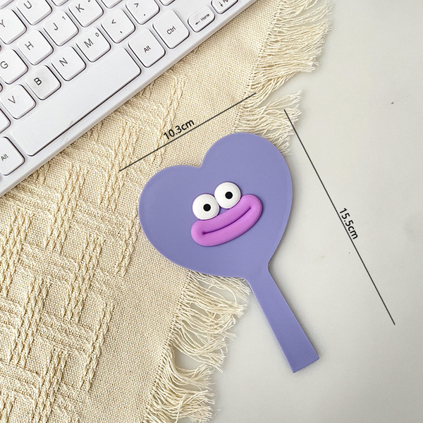 Cute cartoon handheld handle heart shaped for students