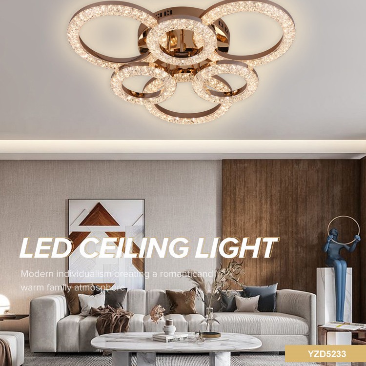 Lámpara de sala de estar transfronteriza Led techo red red roja lámpara de dormitorio simple y moderna lámpara de comedor creativa
