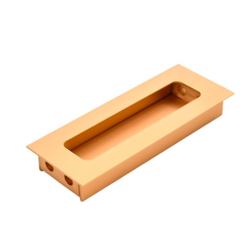 Moderno simple incrustado cajón invisible mango oculto Luz de lujo armario puerta corredera manija de la aleación de aluminio