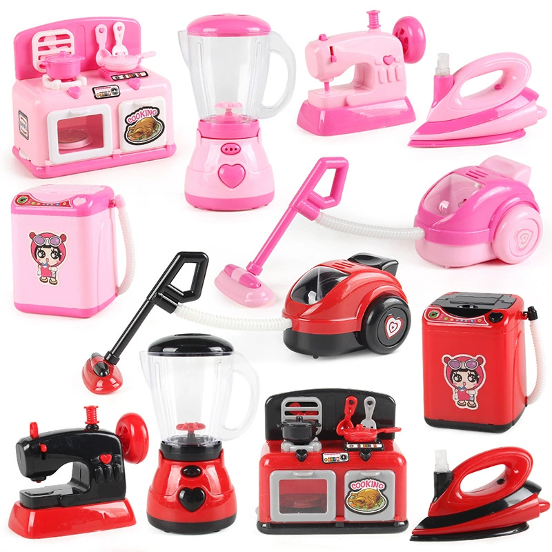 Amazon Дети дома Мелкая бытовая техника симулятор мини-кухня пылесос для девочек швейная машина стиральная машина игрушка