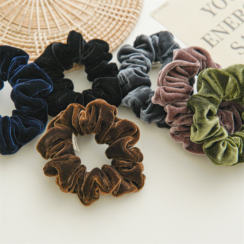 Herbst- und Winterboutique-Samt-Dünndarm-Haarband 2023 Neues hochwertiges Stoff-Darmband Kopfbedeckung Damen-Haarseil_voghion.com