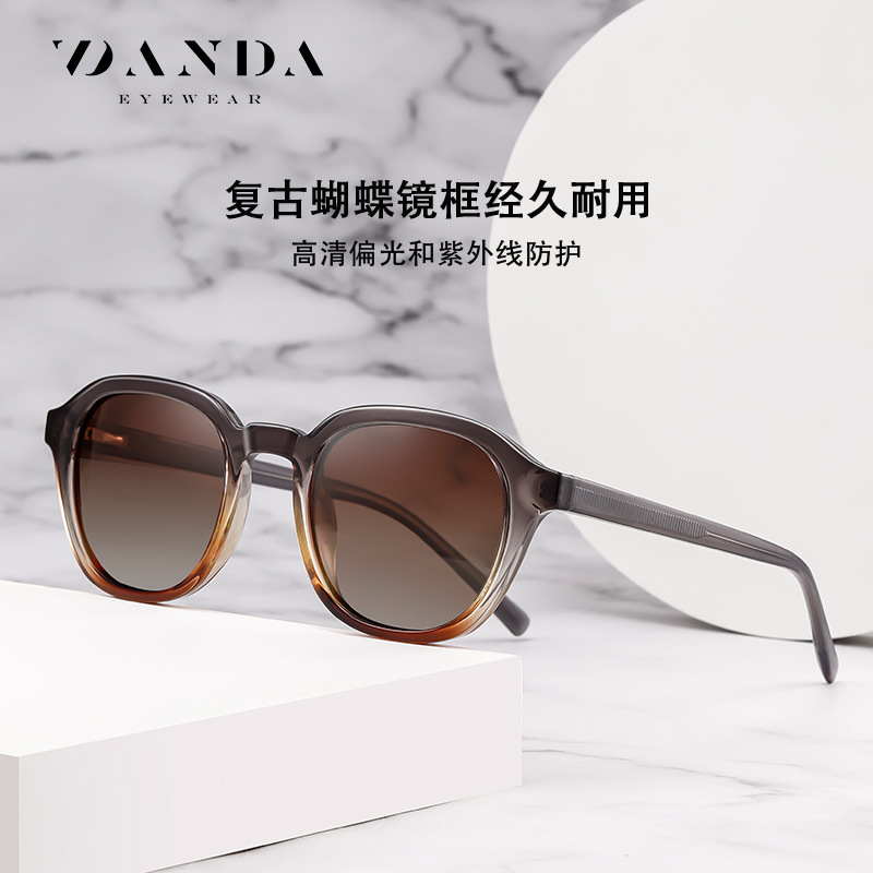 Nuevas gafas de sol polarizadas moda retro hombres y mujeres mismas gafas de sol de placa S31123 gafas de protección solar para exteriores transfronterizas