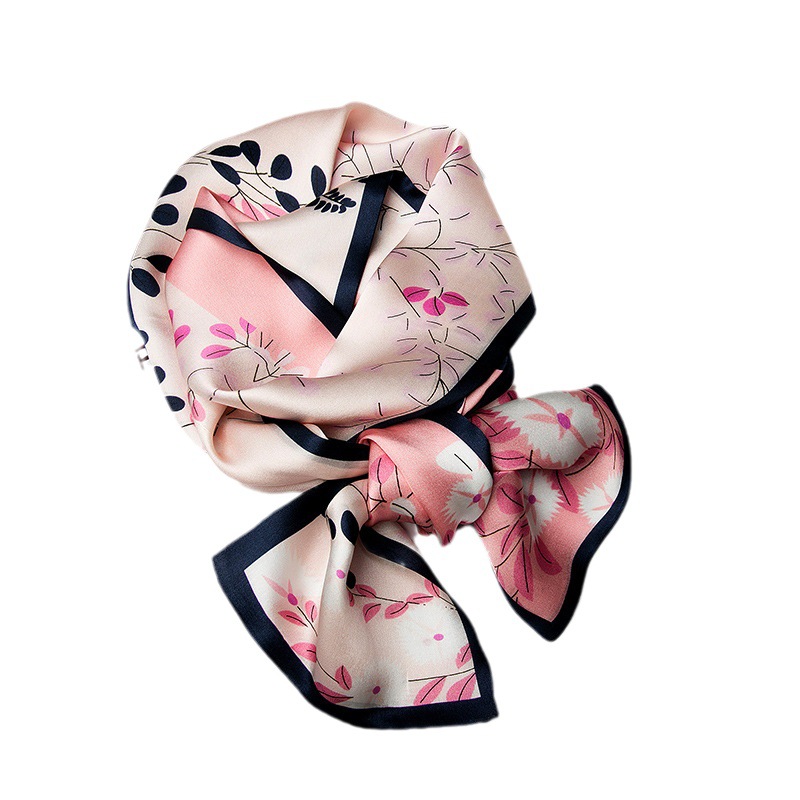 silk summer long double-sided scarf
