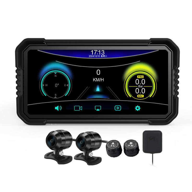 Cross-border 6.25-inch motorcycle recorder HD night vision Carplay screen navigation BSD blind zone warning Cross-border 6.25-inch motorcycle recorder HD night vision Carplay screen navigation BSD blind zone warning