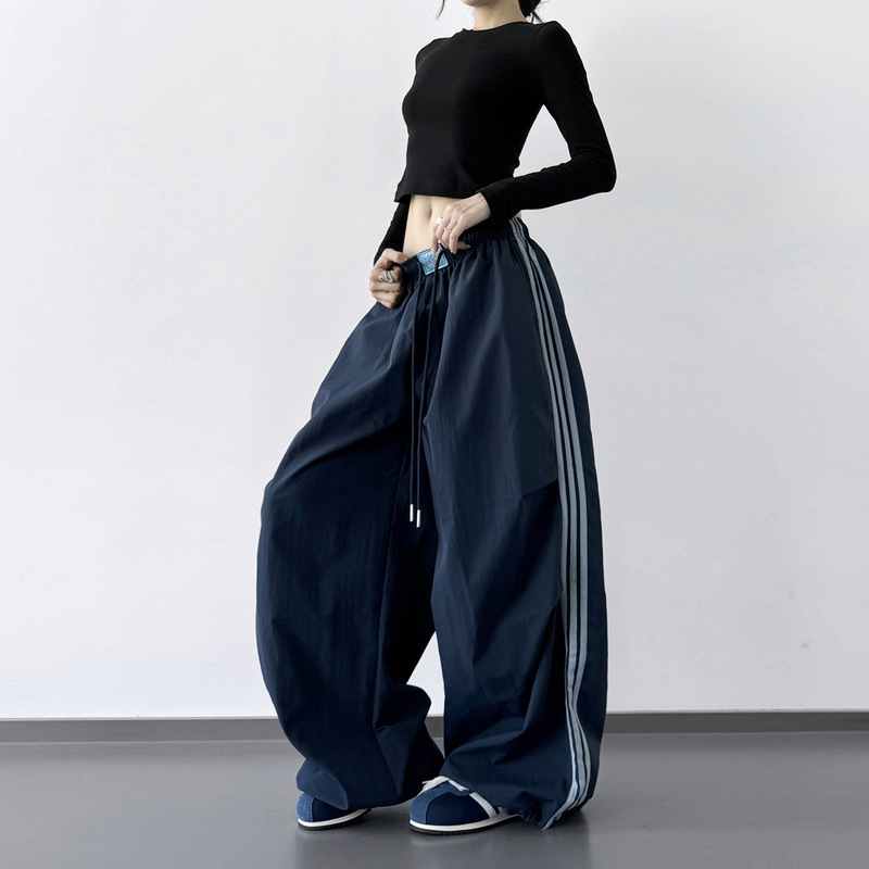 This Year's Popular Quick-Drying Sports Pants for Women 2025 New Autum Cargo Pants Loose Casual Straight Wide-Leg Pants