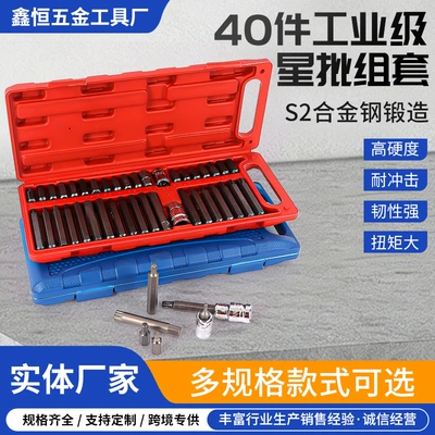 40-Piece Star Bit Set Auto Repair Tool Set Screwdriver Bits Hex Star Bit Set Manual Bit Set Combination