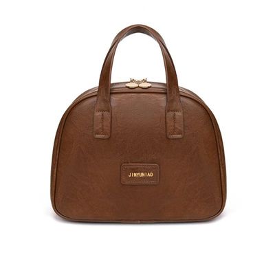 2025新款油蜡皮复古化妆包女大容量时尚高级感便携旅行护肤收纳包