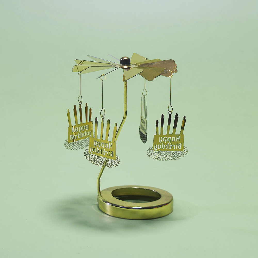 Profesional INS Amazon fabricante romántica aromaterapia vela de vidrio cubierta inteligente giratoria de acero inoxidable candelabro linterna