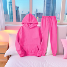 2025 新款春秋款外贸男士新款连帽卫衣套装宽松凉爽透气运动时尚