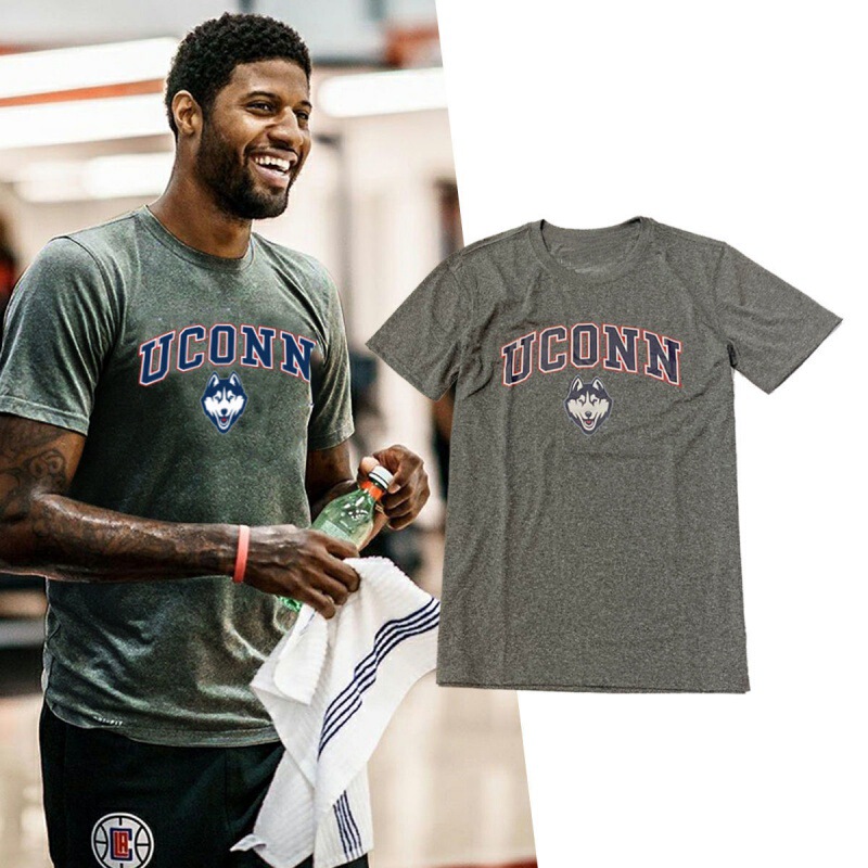 Short-sleeved men's high-elastic quick-drying Paul George Curry NCAA Kenda Duck Duke basketball training American short-sleeved T-shirt