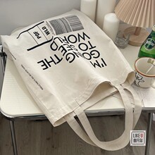 原创欧式小众设计报纸图案双面学生手提单肩帆布袋文艺托特女包包
