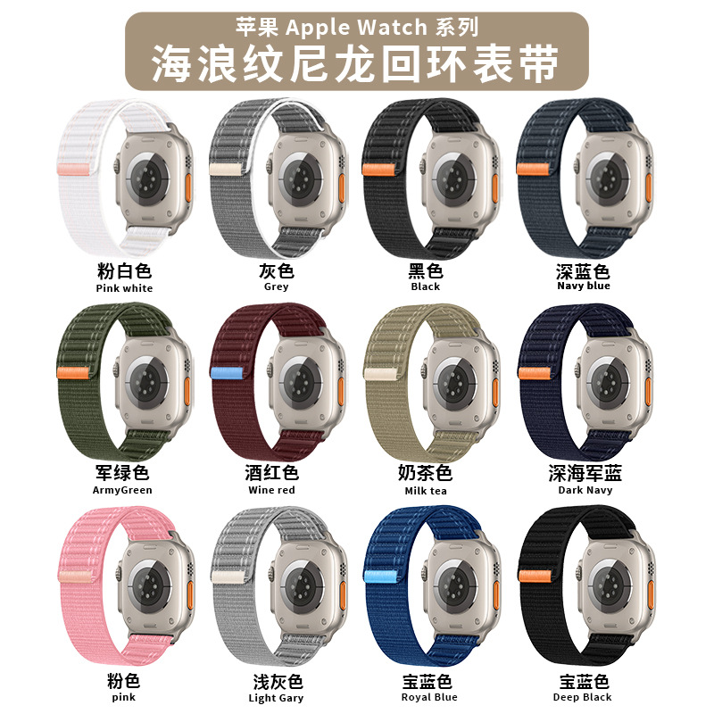 Suitable for Apple iwatch11 watch strap applewatchs109 wave pattern…