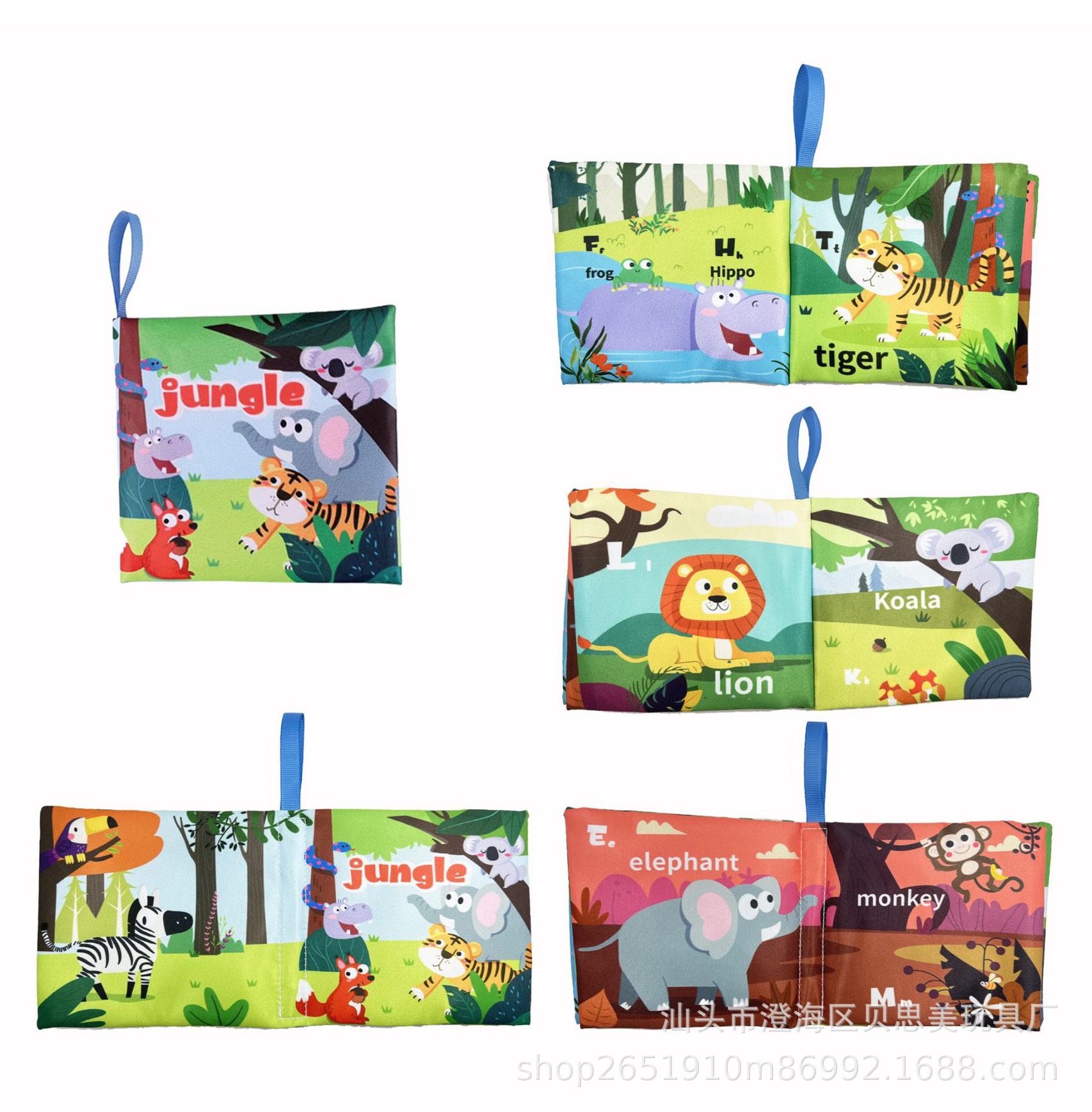 comercio exterior estereoscópico libro de tela impermeable animal cosmos educación temprana cognitivo papel de sonido inglés educación temprana libro de tela de puzzle juguetes