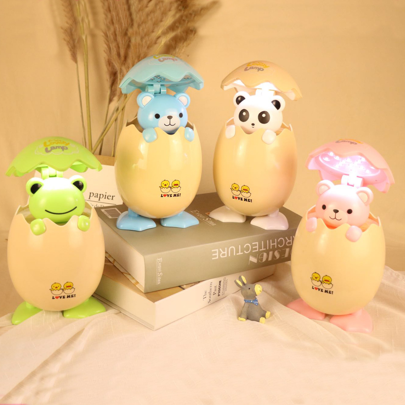 Cartoon creative led eye protection desk lamp children's mother and baby sleeping night light student dormitory gift birthday gift