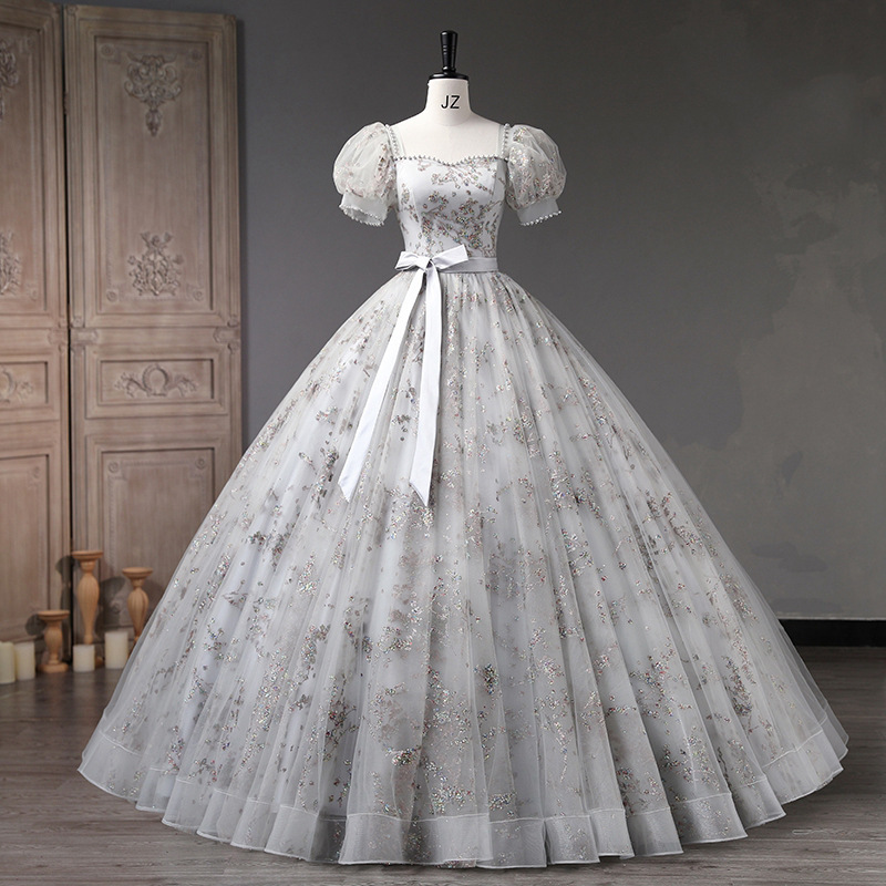 New Escape Princess Temperament Celebrity Performance Art Test Competition Piano Solo Catwalk Annual Meeting Host Tutu Dress