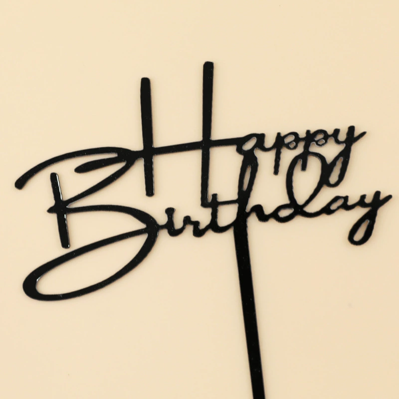 Украшение для торта «Happy Birthday», вставной декор, креативные вставные украшения для дня рождения