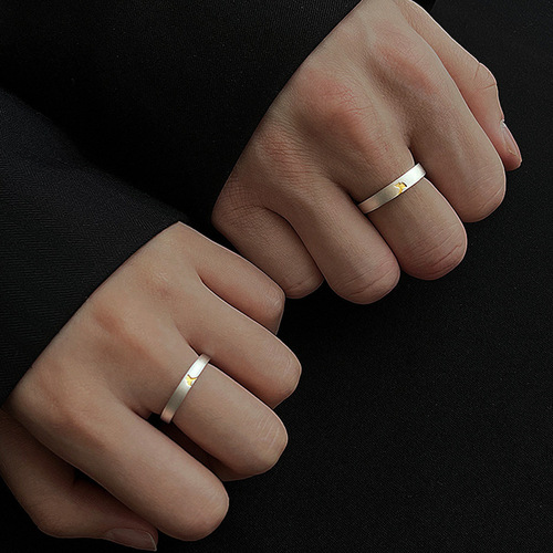 Small Lucky Couple's Ring, Unique Minimalist Design Ring, Valentine's Day, Light Luxury, High-End Style,  New Arrival on Instagram