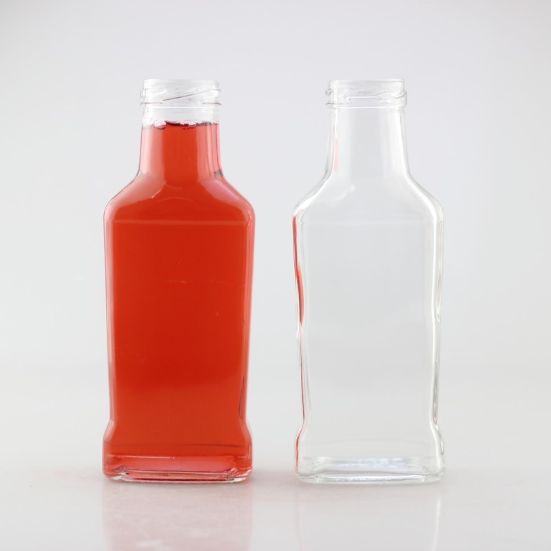 扁形密封玻璃储物瓶蜂蜜瓶酱菜辣椒酱瓶果酱分装罐水果罐头瓶批发