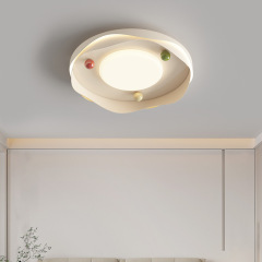 2023 New Arrival Full-Spectrum Eye-Care Creamy-Style Ceiling Light for Kids' Rooms, Trending Cloud-Shaped Zhongshan Lamp for Bedrooms