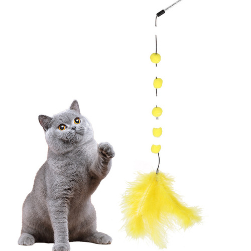 Factory Supply Cross-border Amazon Fur Ball String Little Fairy Cat Toy for Playing with Cats 