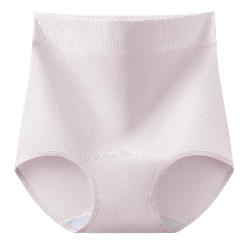 Ropa interior de abdomen de cintura alta para mujer algodón puro antibacteriano nuevo vientre posparto ropa interior de algodón 7A refrescante