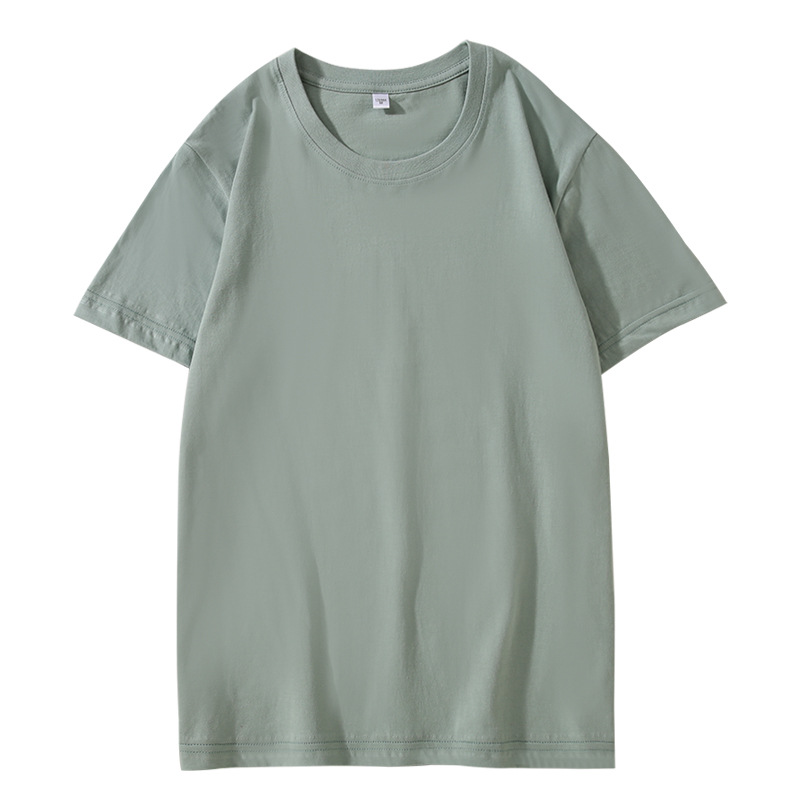 Ropa de trabajo corporativa Camisa publicitaria grupal Camiseta de algodón Impresión personalizada Logotipo Uniforme de clase Construcción grupal Ropa cultural Cuello redondo Manga corta