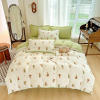 Set, sheet, duvet cover, cotton and linen, 4 piece set, simple and elegant design, wholesale