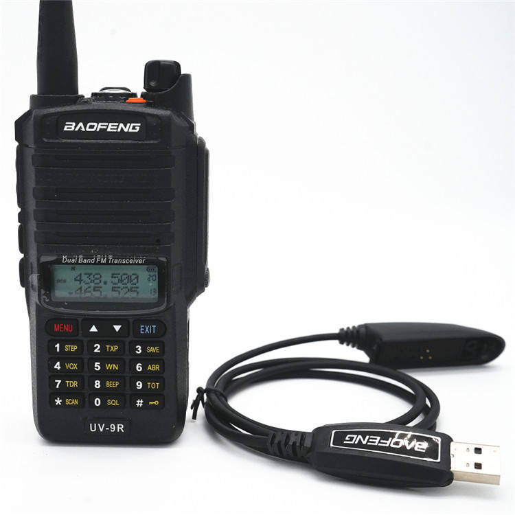 Baofeng walkie-talkie cable de escritura cable de datos adecuado para UV-9R PLUS A58 BF-9700 impermeable cable de escritura
