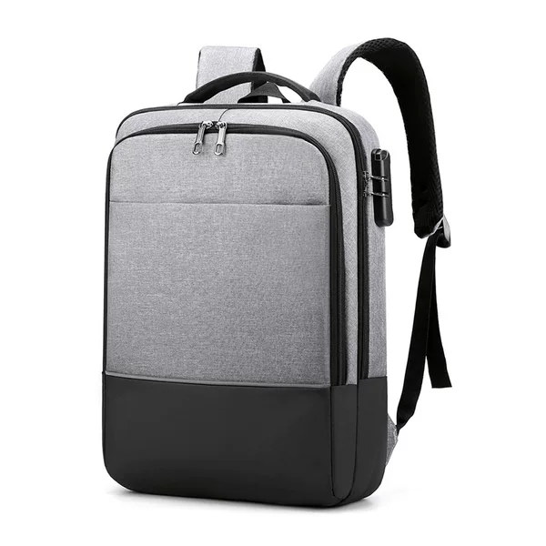Backpack Custom logo Printed Pattern Backpack Men's Laptop Business Simple Large Capacity Student Schoolbag