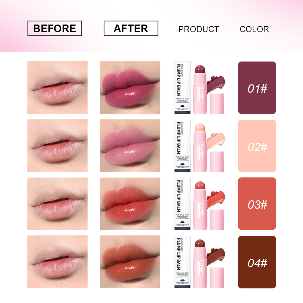 carina Ibcccndc 4-color Moisturizing&Attenuating Lip Lines Elastic Moisturizing Big Mouth lipstick_voghion.com