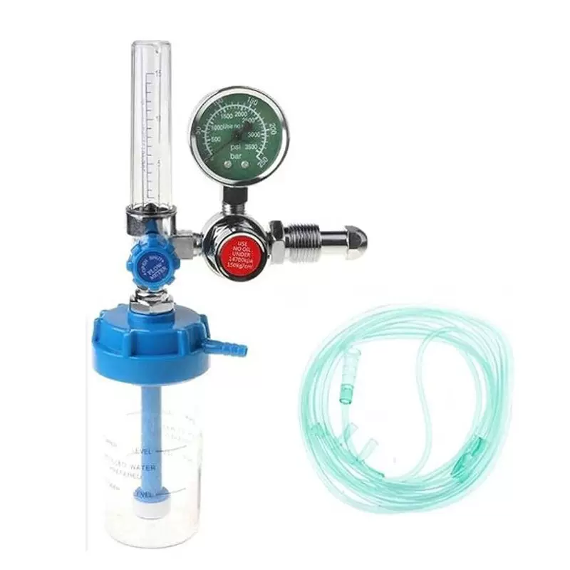 氧气流量计氧气吸入器湿化杯 G5/8内螺纹便携式吸氧设备外贸出口
