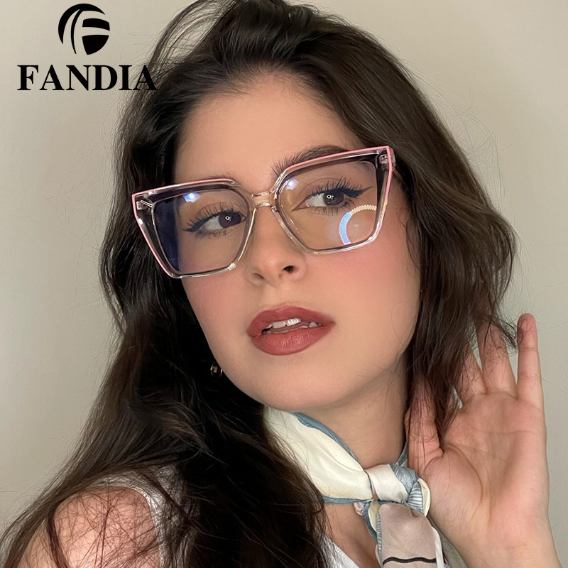 97714 de moda europea y americana de moda gafas de Marco gradiente de gama alta gafas de marco plano miopía anti-Luz Azul protección de los ojos gafas de mujer