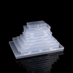 良質ppプラスチックボックス長方形透明小展示収納ボックス部品ボックスA4ファイルクロスボーダー平箱包装ボックス